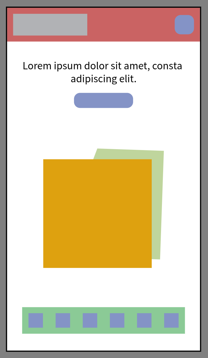 Wireframing of Landing Page